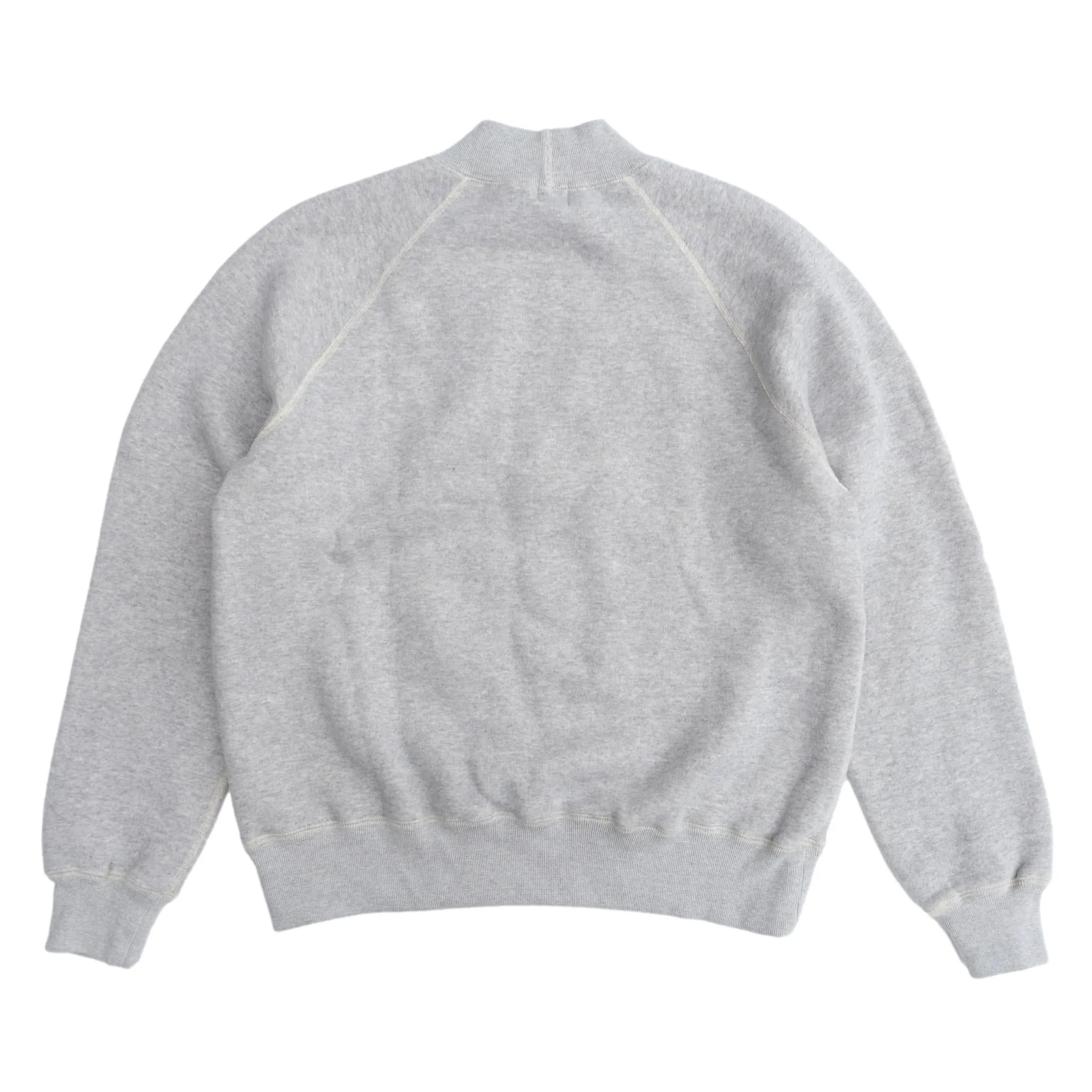 Loop & Weft Super Fluffy Knit Mock Neck Sweatshirt (Gray) sold by Okayama Denim product image thumbnail 4