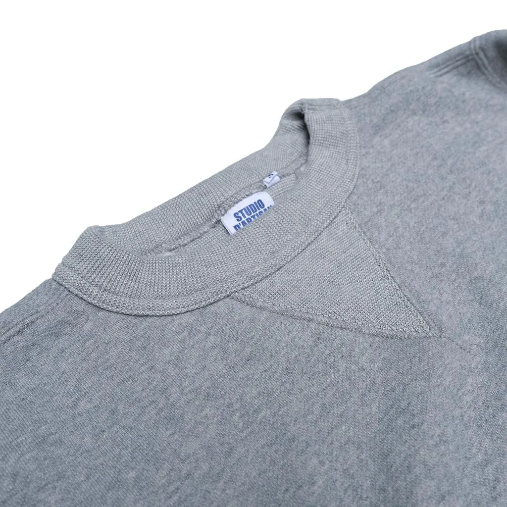Studio D'Artisan Loopwheel Crewneck Sweatshirt (Gray) sold by Okayama Denim product image thumbnail 5