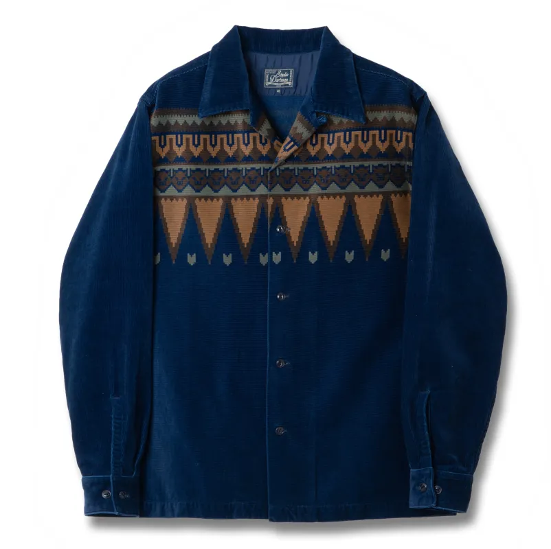 Studio D'Artisan Indigo Native Corduroy Shirt made by Studio D'Artisan