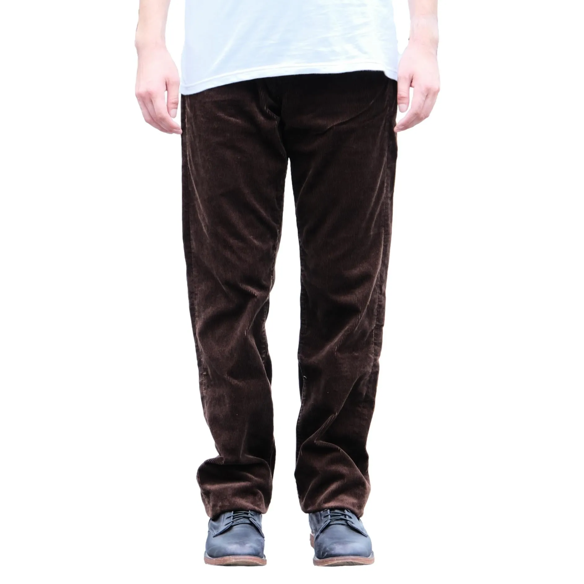 Momotaro Jumbo Corduroy Pants (Brown) sold by Okayama Denim