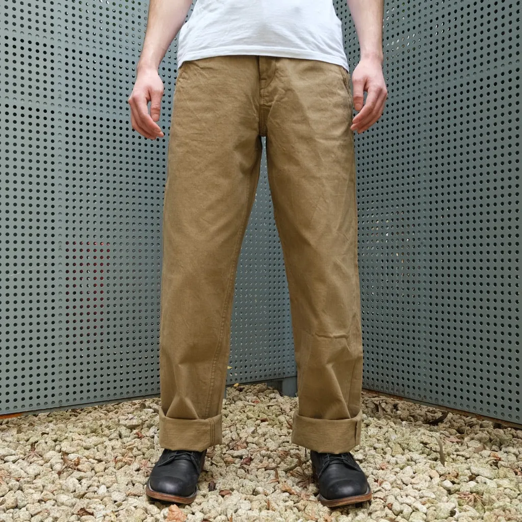 Samurai Jeans SJ48CP 15oz. Heavy Chino Pants (Wide Straight) sold by Okayama Denim