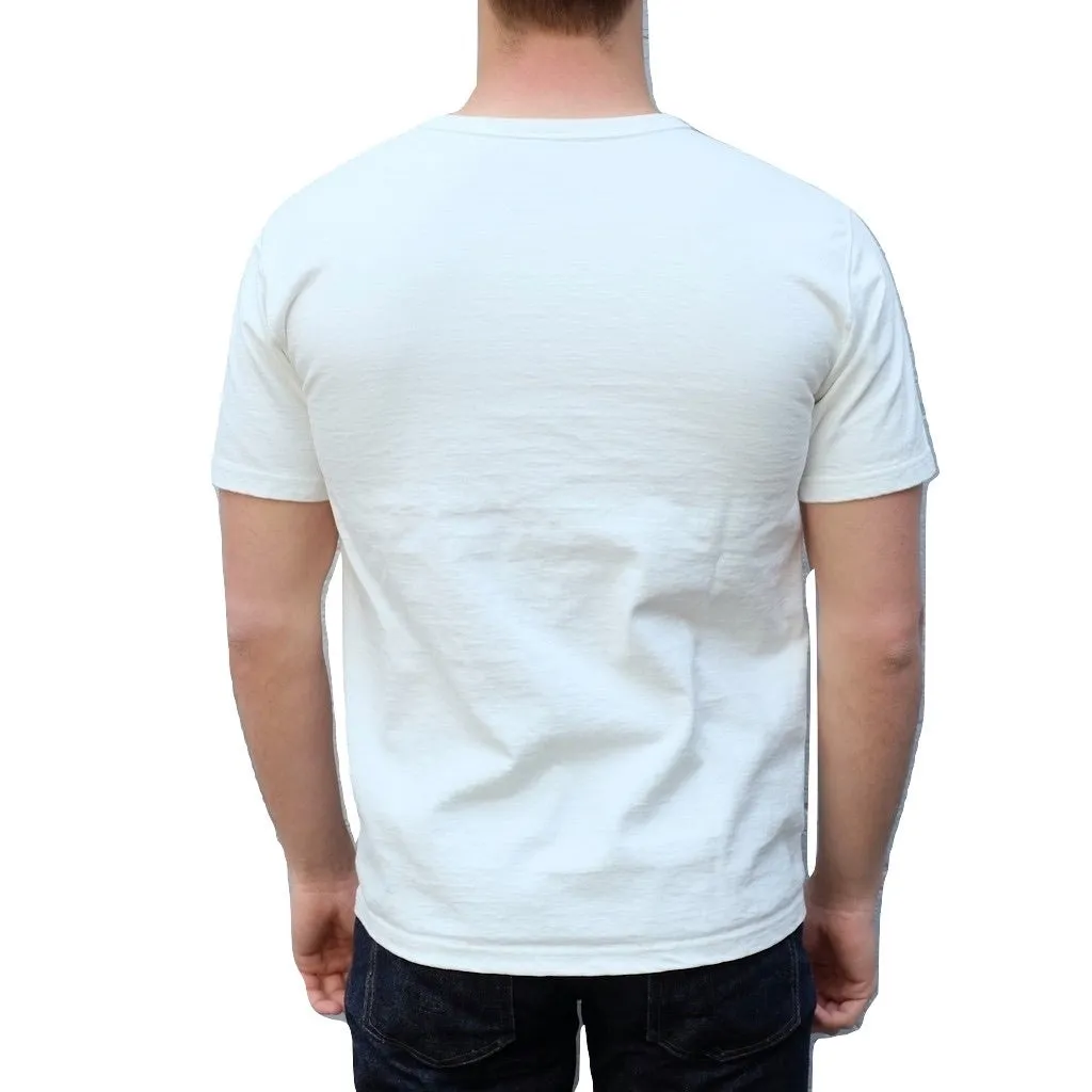 Studio D'Artisan 9913 Loopwheel Tee (White) sold by Okayama Denim product image thumbnail 2