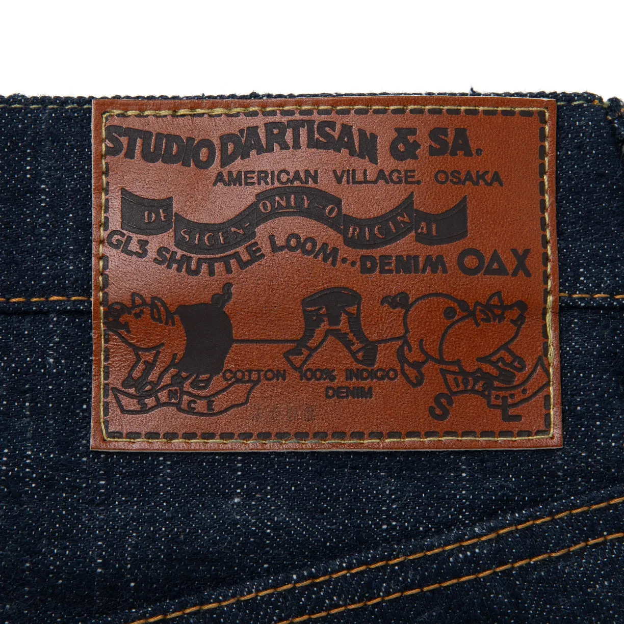 Studio D'Artisan SD-1008 "GL3" Selvedge Jeans (Relax Tapered) sold by Okayama Denim product image thumbnail 3