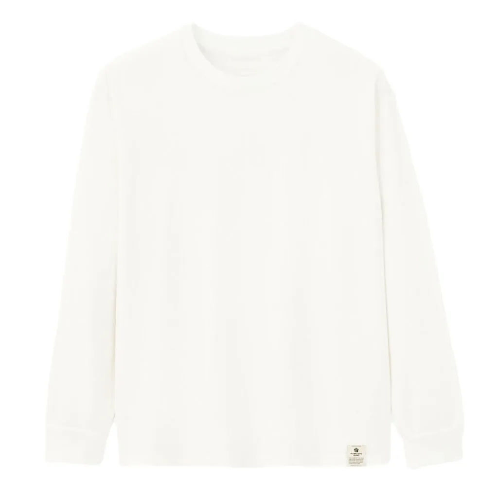 Momotaro Suvin Gold GTB L/S Tee (White) sold by Okayama Denim product image thumbnail 3