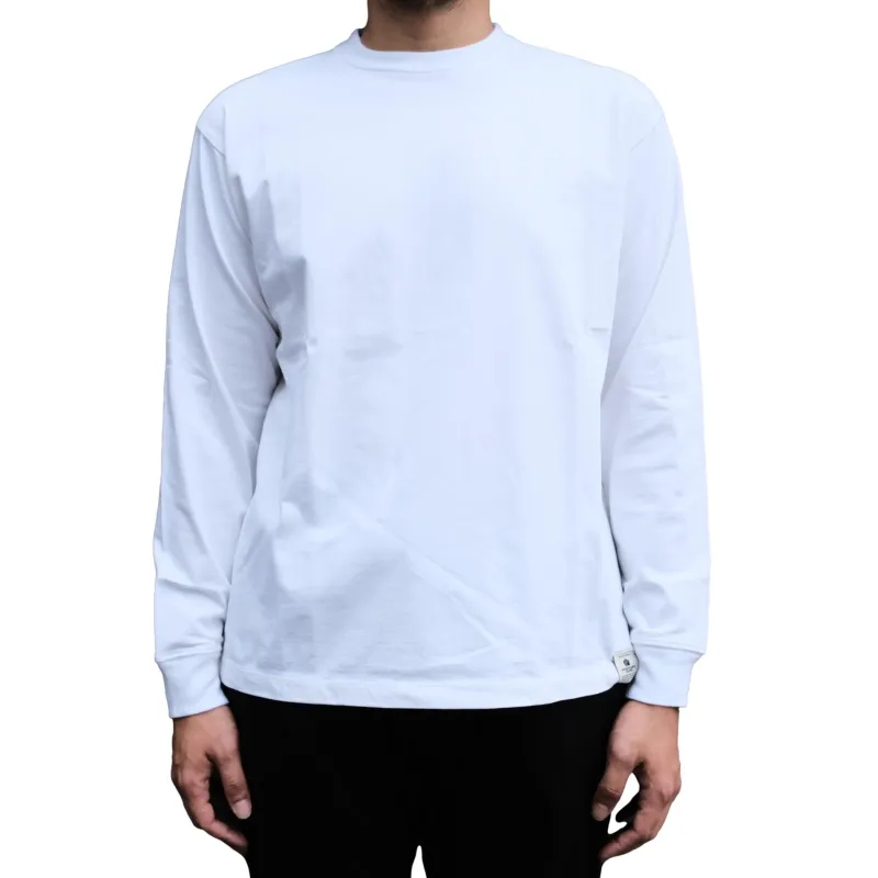 Momotaro Suvin Gold GTB L/S Tee (White) made by Momotaro