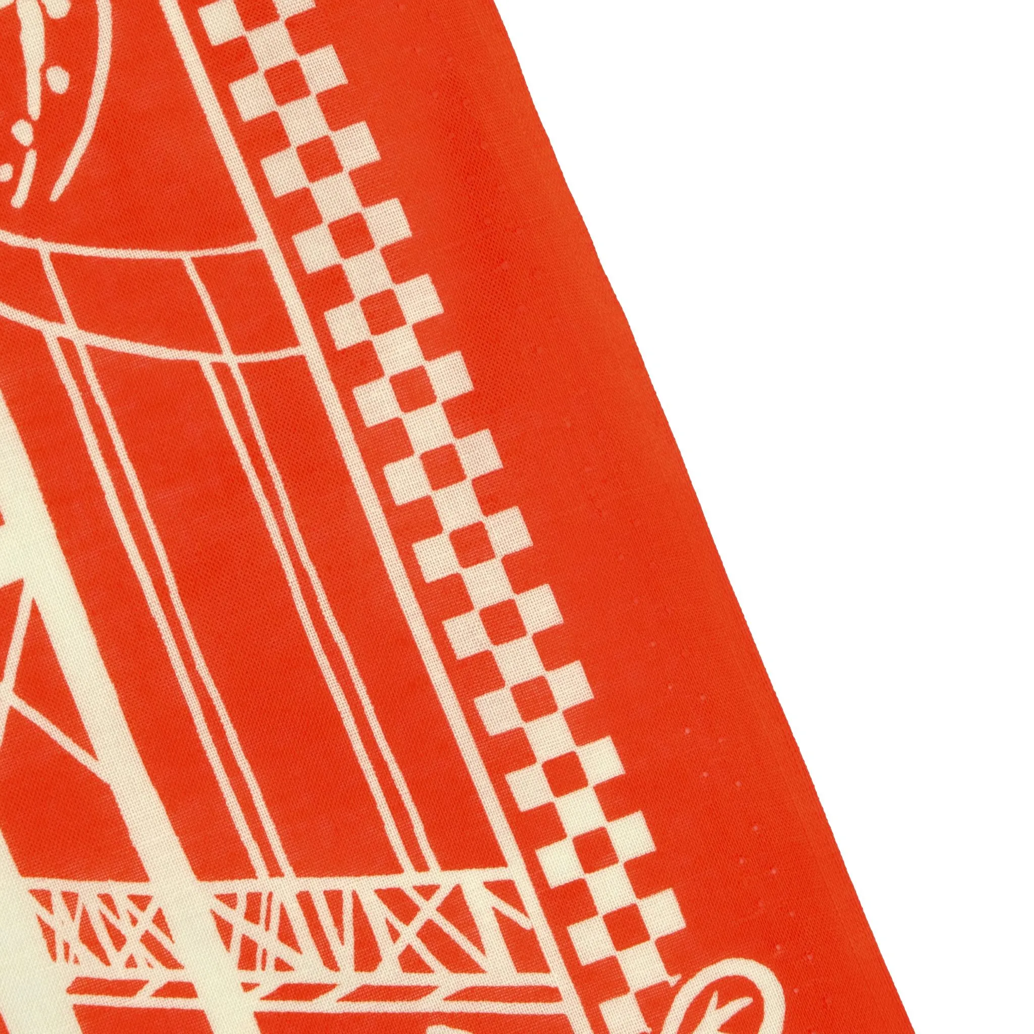 Omoto Denim "Kojima" Selvedge Bandana (Orange) sold by Okayama Denim product image thumbnail 5