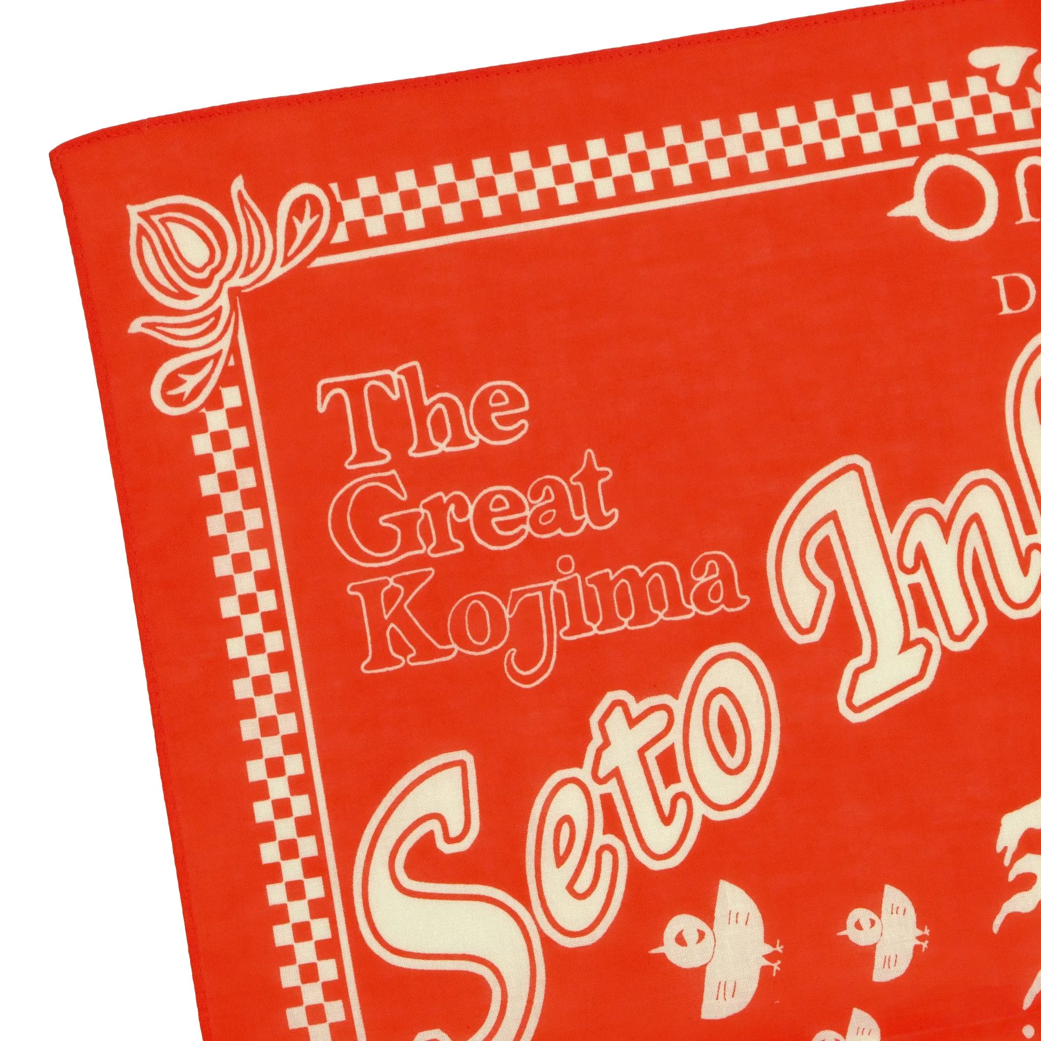 Omoto Denim "Kojima" Selvedge Bandana (Orange) sold by Okayama Denim product image thumbnail 2