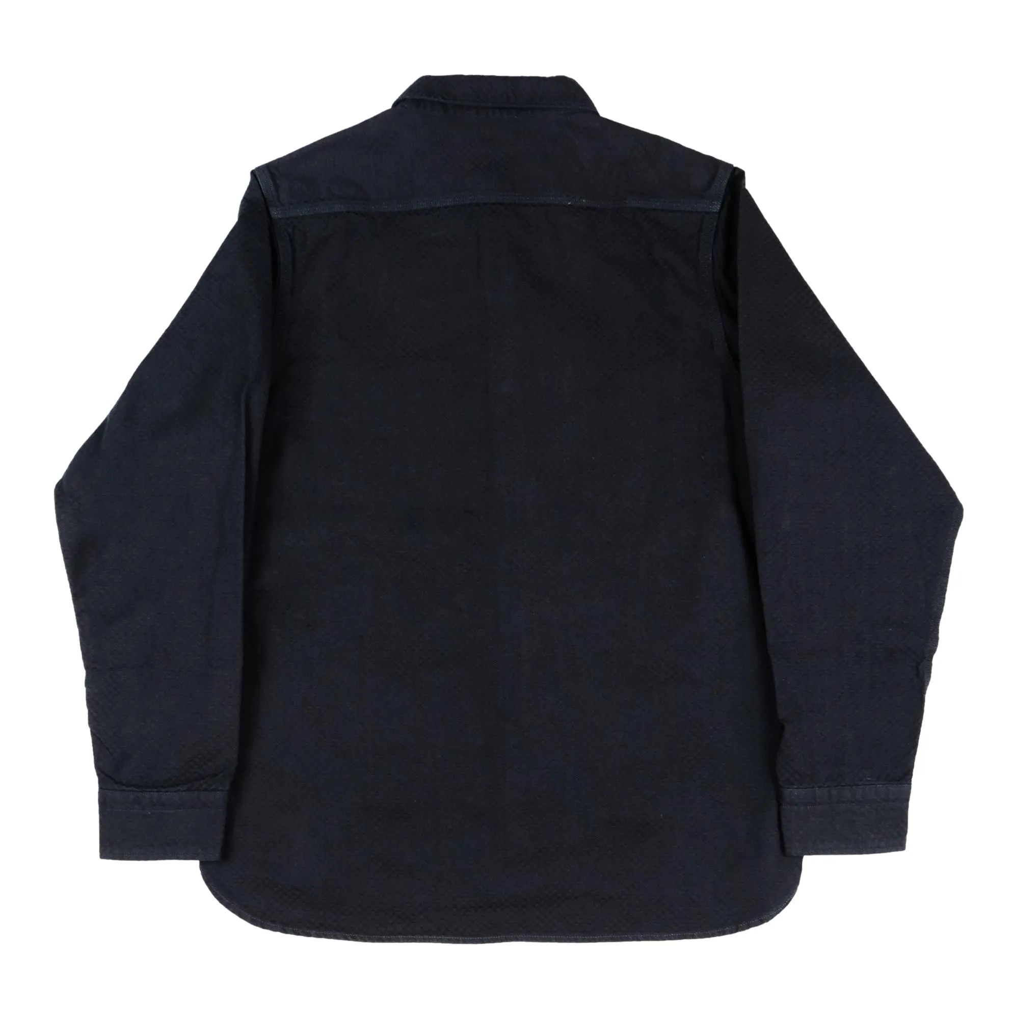Omoto Denim "Ichimatsu" Indigo Selvedge Work Shirt sold by Okayama Denim product image thumbnail 4