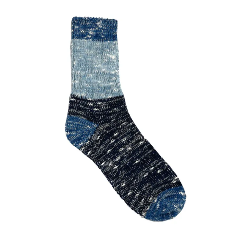 Terroir Natural Indigo Low Gauge Knit Socks (Color 3) made by TERROIR