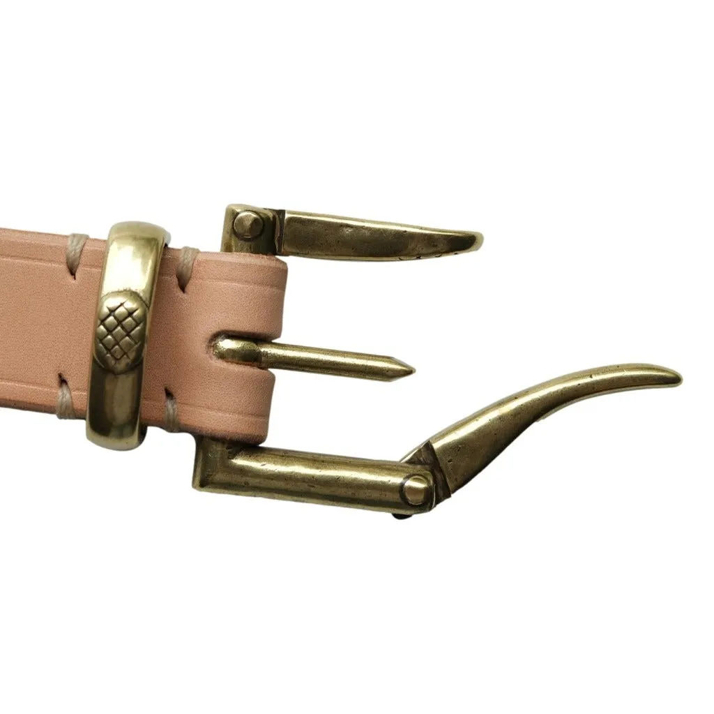 Inception Saddle Leather Fireman Belt (Natural) sold by Okayama Denim product image thumbnail 4