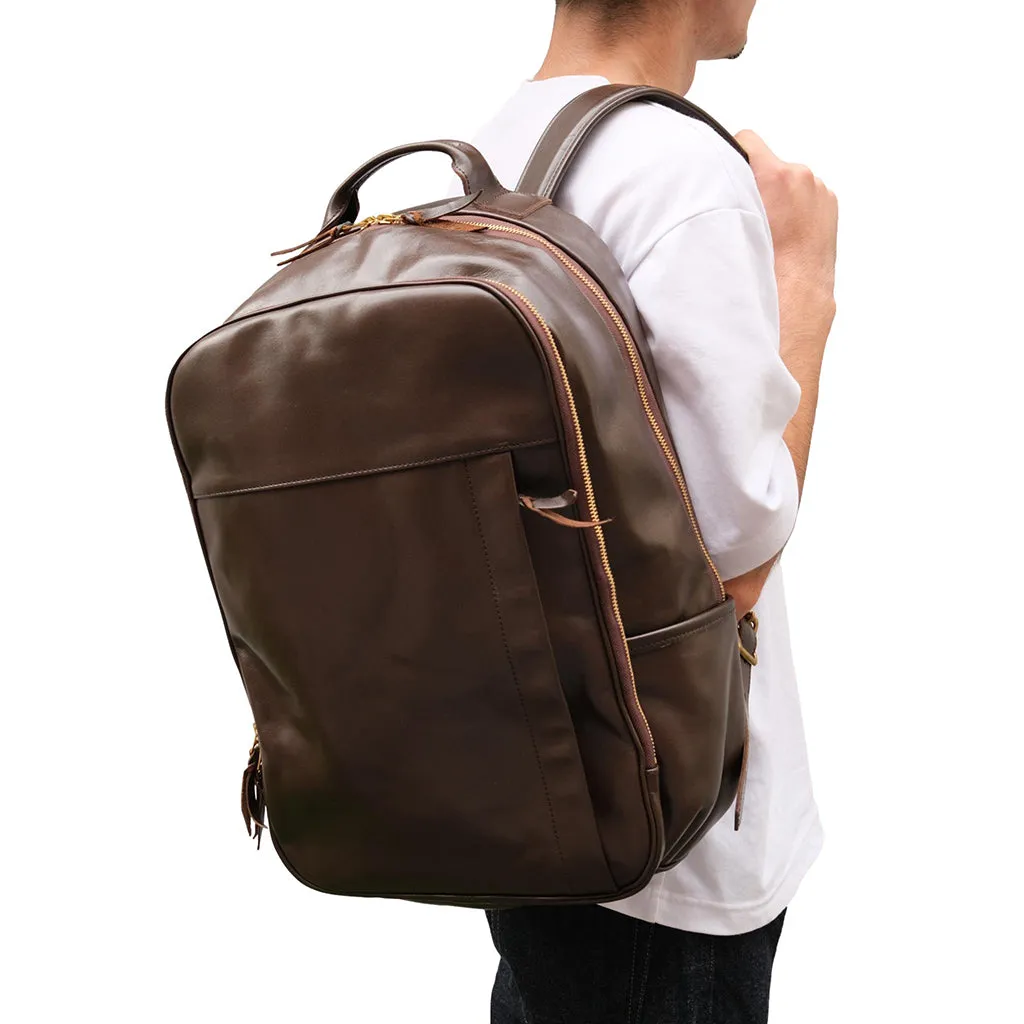 Inception Horsehide Backpack (Brown) sold by Okayama Denim product image thumbnail 2