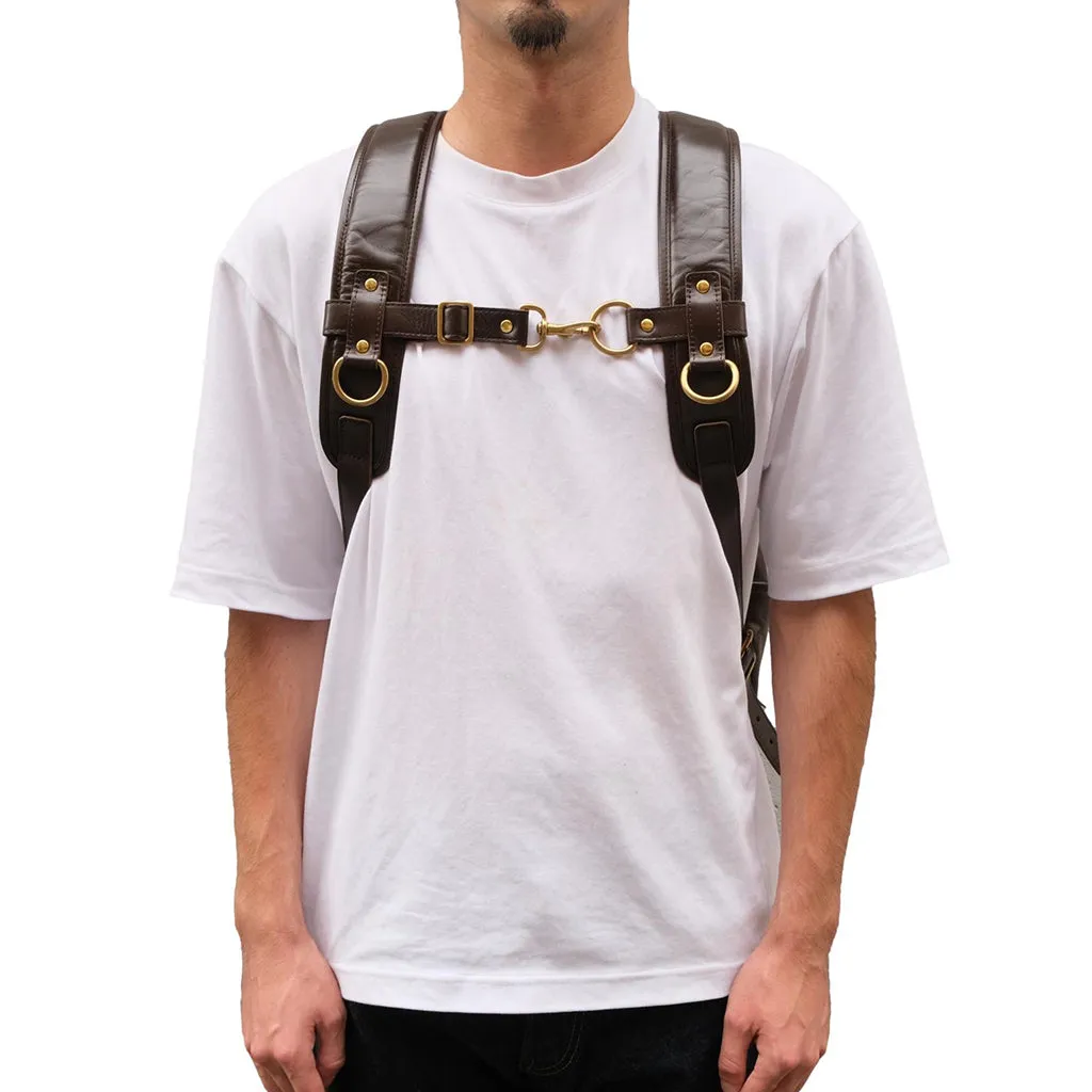 Inception Horsehide Backpack (Brown) sold by Okayama Denim product image thumbnail 3