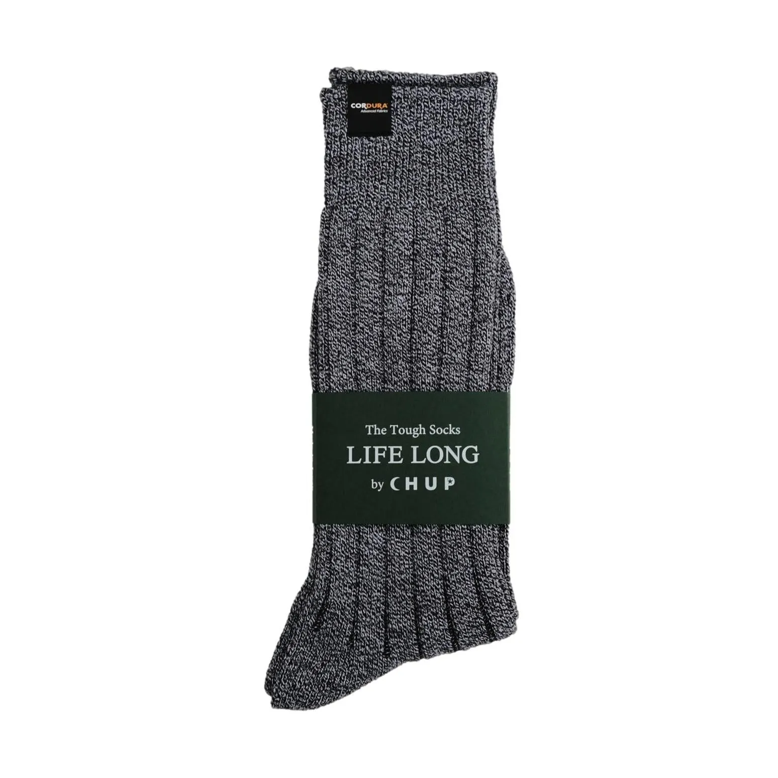 Chup Socks TS-1 "Life Long" (Black Mix) sold by Okayama Denim product image thumbnail 2