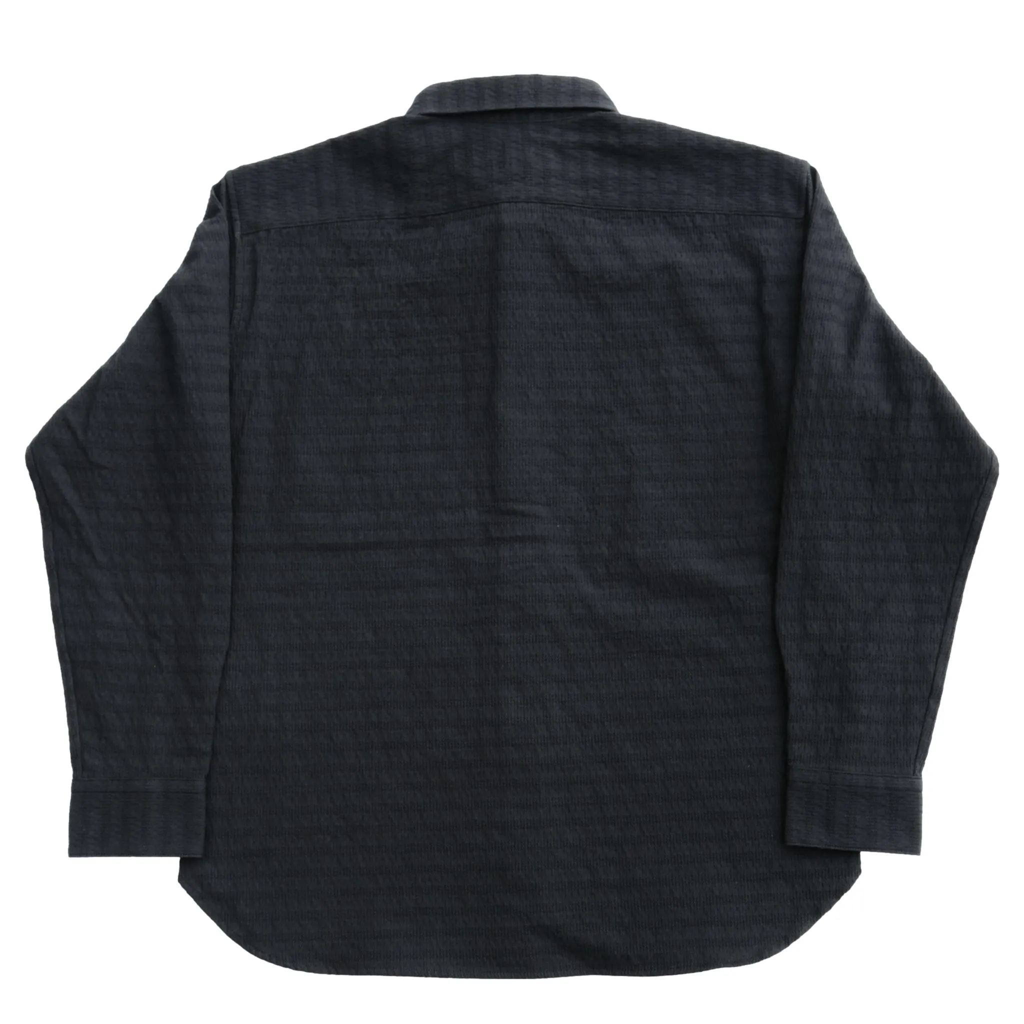 Momotaro Black Jacquard Sashiko Shirt sold by Okayama Denim product image thumbnail 4