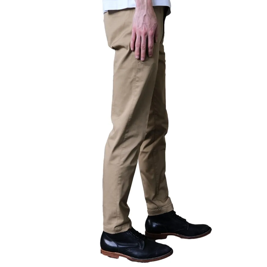 Japan Blue Slim Fit Stretch Trousers (Beige) sold by Okayama Denim product image thumbnail 4