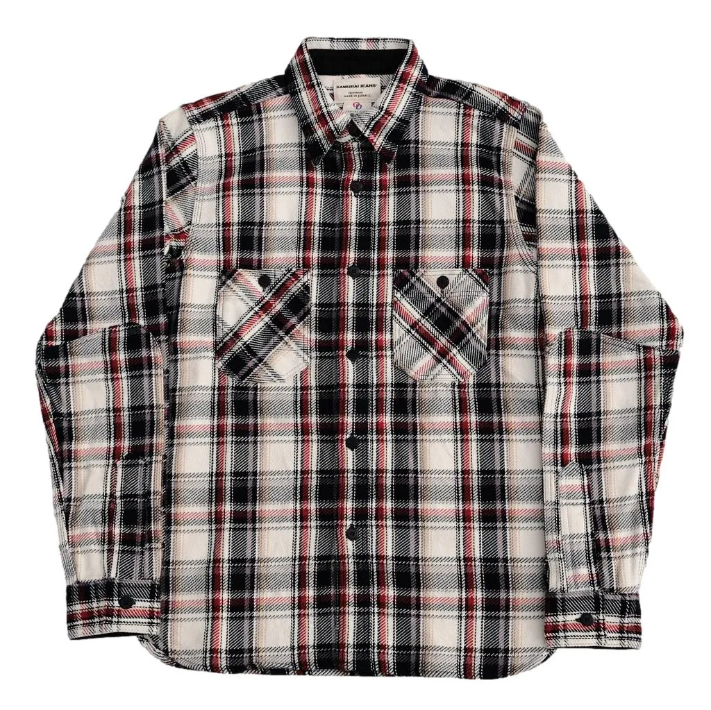 OD+SJ "Koten" Heavyweight Rope Dyed Indigo Flannel Shirt sold by Okayama Denim product image thumbnail 4