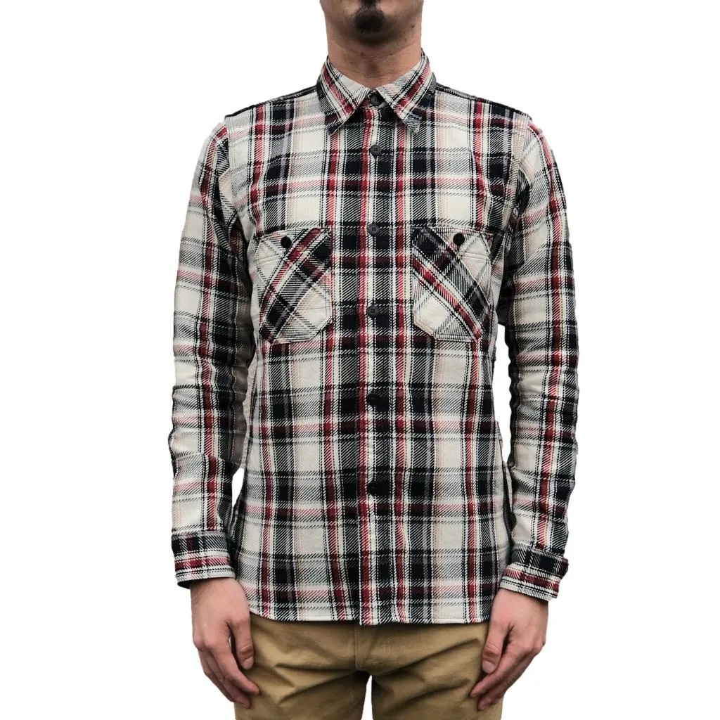 OD+SJ "Koten" Heavyweight Rope Dyed Indigo Flannel Shirt sold by Okayama Denim product image thumbnail 2
