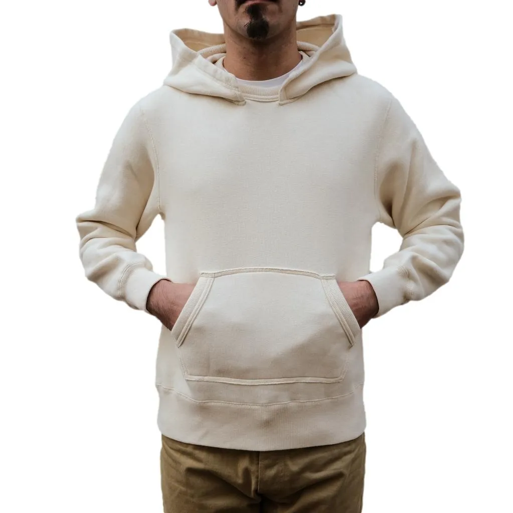 Loop & Weft Super Fluffy Knit After Hood Sweatshirt (Antique Ivory) sold by Okayama Denim product image thumbnail 4