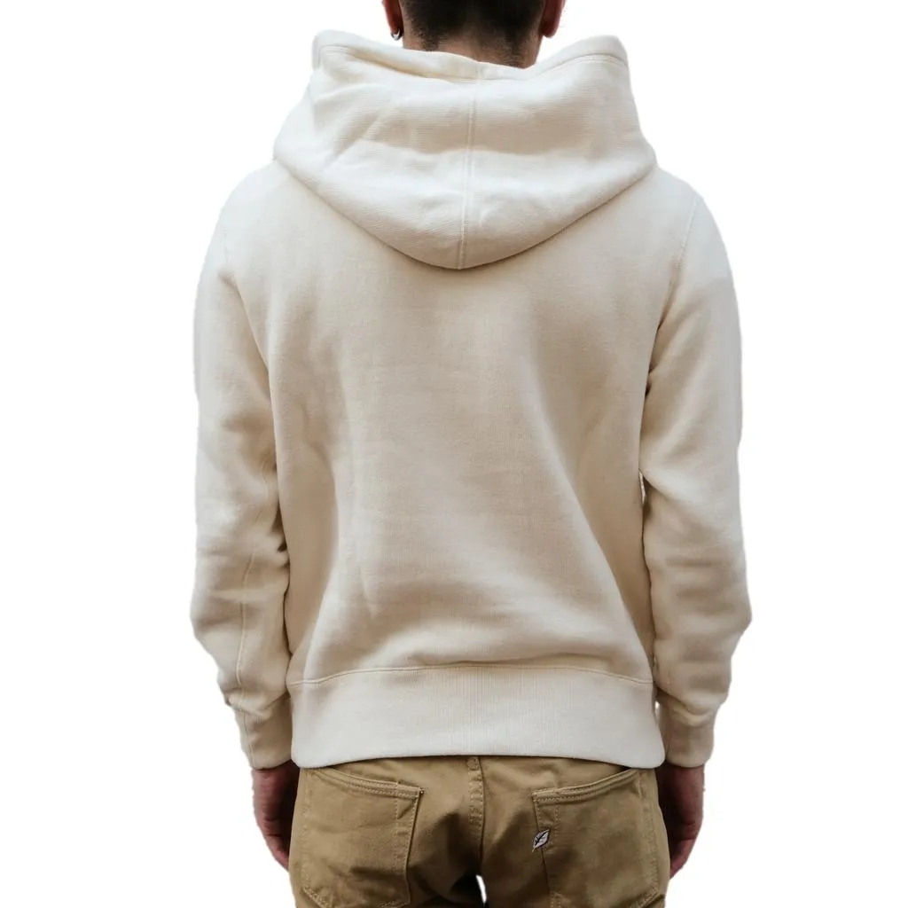 Loop & Weft Super Fluffy Knit After Hood Sweatshirt (Antique Ivory) sold by Okayama Denim product image thumbnail 5
