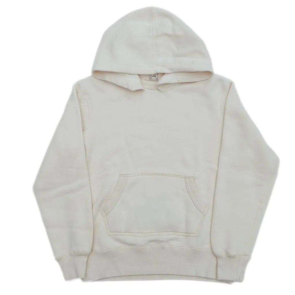 Loop & Weft Super Fluffy Knit After Hood Sweatshirt (Antique Ivory) sold by Okayama Denim