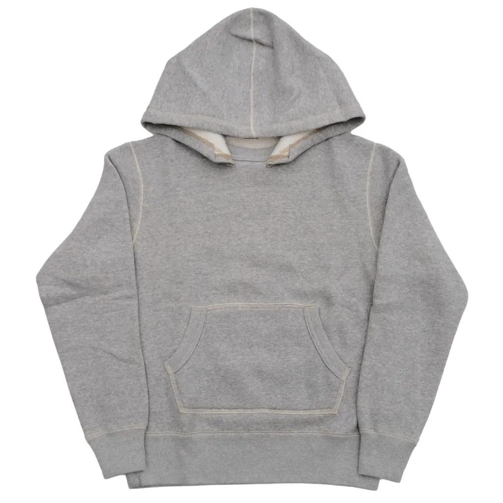 Loop & Weft Super Fluffy Knit After Hood Sweatshirt (Gray) sold by Okayama Denim