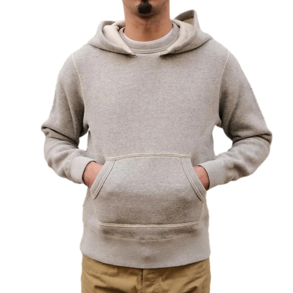 Loop & Weft Super Fluffy Knit After Hood Sweatshirt (Gray) sold by Okayama Denim product image thumbnail 4