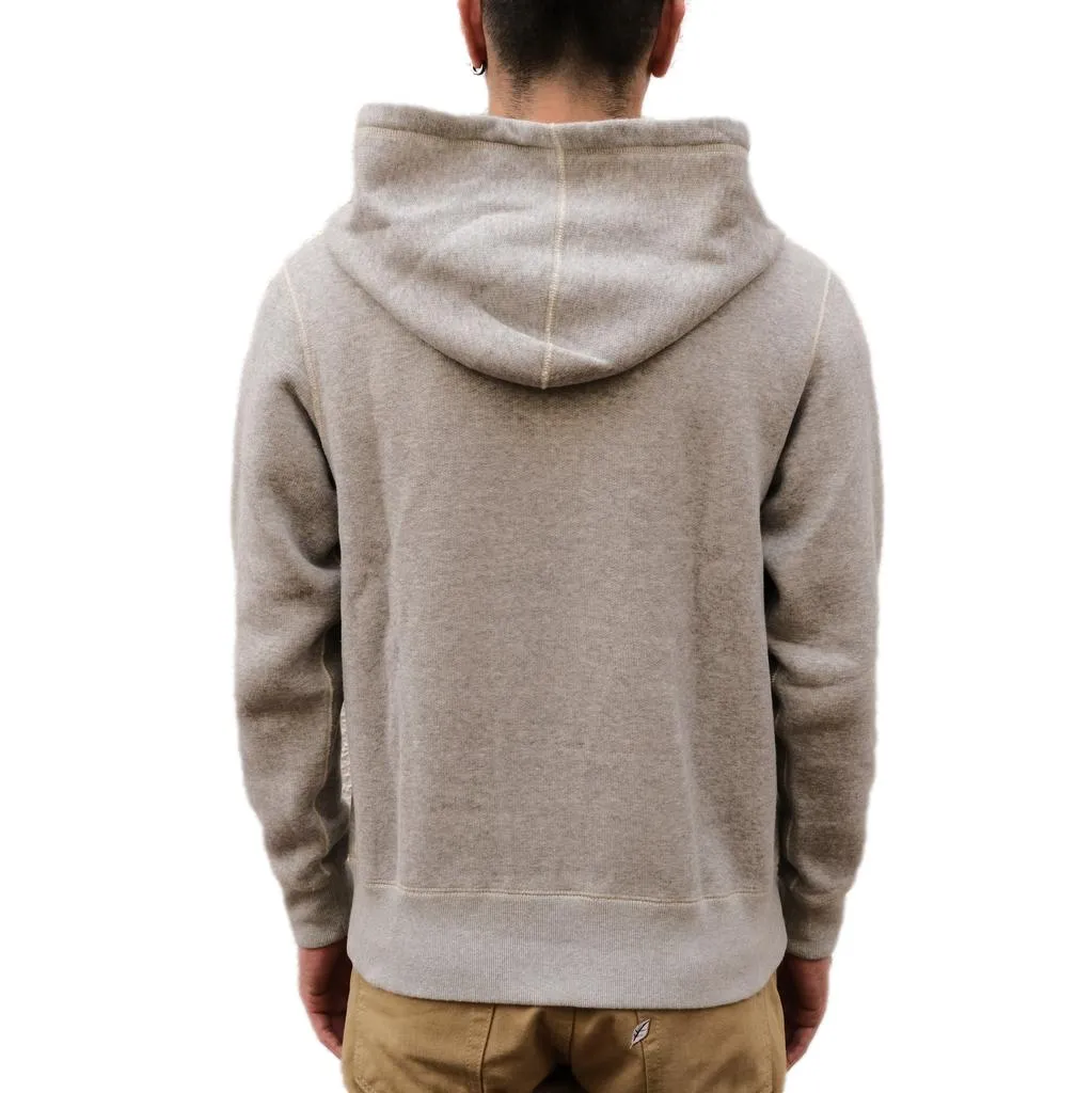 Loop & Weft Super Fluffy Knit After Hood Sweatshirt (Gray) sold by Okayama Denim product image thumbnail 5