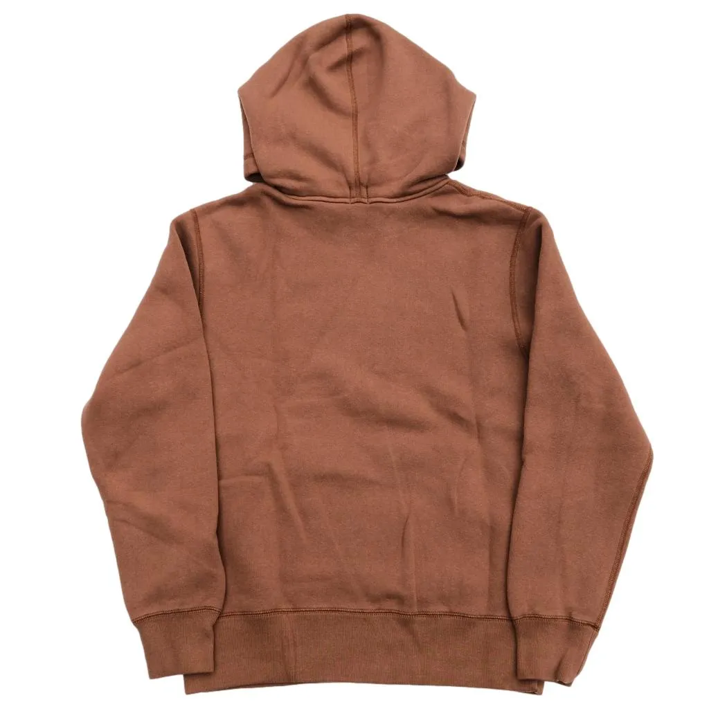 Loop & Weft Super Fluffy Knit After Hood Sweatshirt (Brown) sold by Okayama Denim product image thumbnail 5