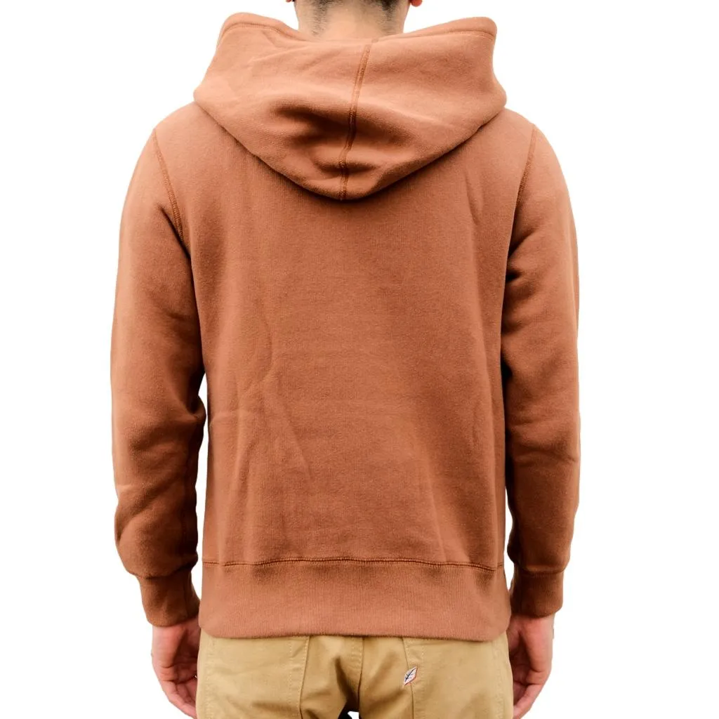 Loop & Weft Super Fluffy Knit After Hood Sweatshirt (Brown) sold by Okayama Denim product image thumbnail 3