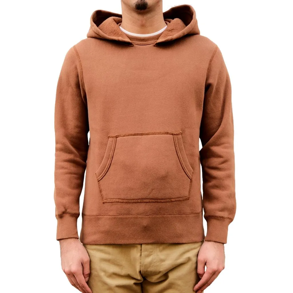 Loop & Weft Super Fluffy Knit After Hood Sweatshirt (Brown) sold by Okayama Denim product image thumbnail 2