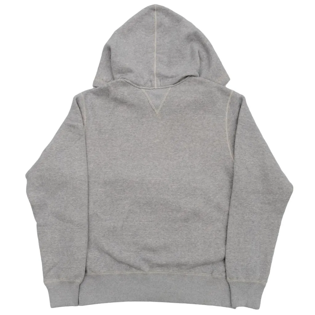 Loop & Weft Super Fluffy Knit Double-V After Hood Sweatshirt (Gray) sold by Okayama Denim product image thumbnail 2
