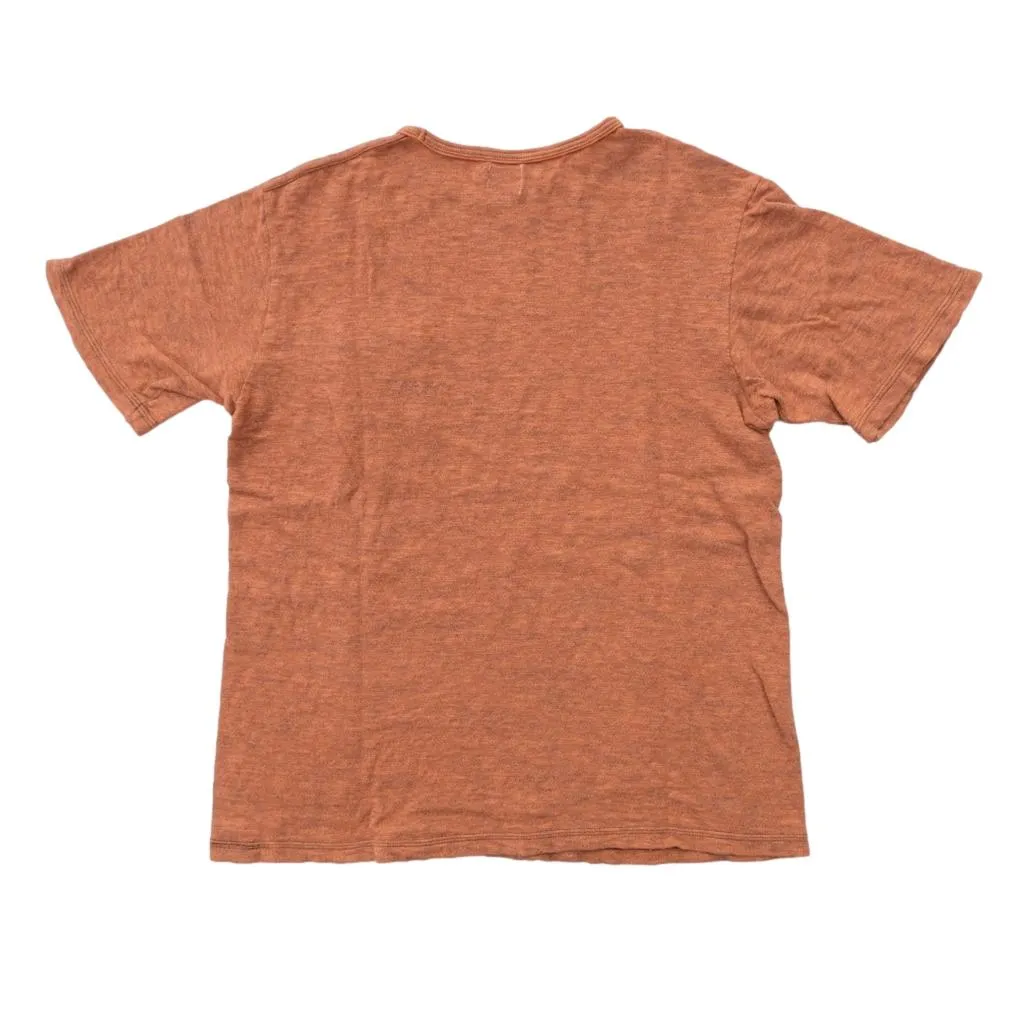 Loop & Weft Super Slub Pocket Tee (Orange) sold by Okayama Denim product image thumbnail 3
