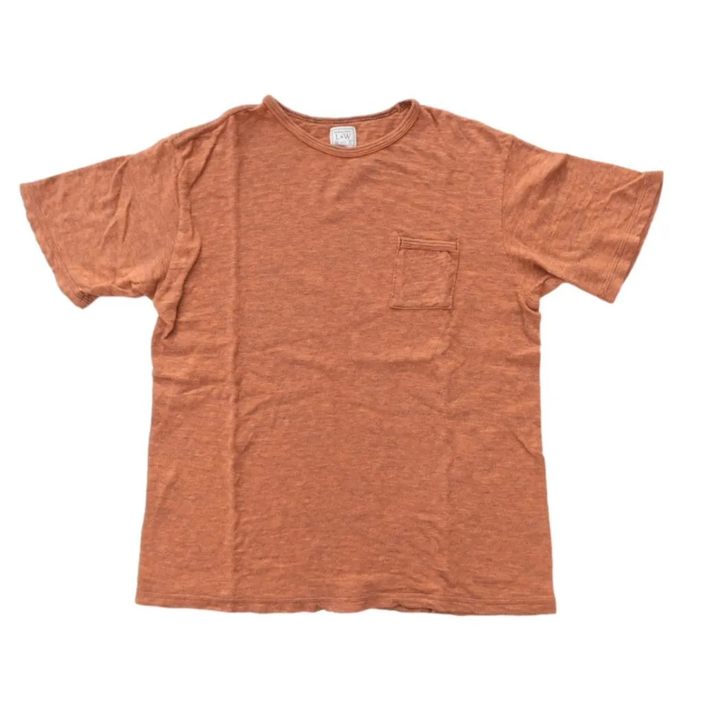 Loop & Weft Super Slub Pocket Tee (Orange) sold by Okayama Denim product image thumbnail 2