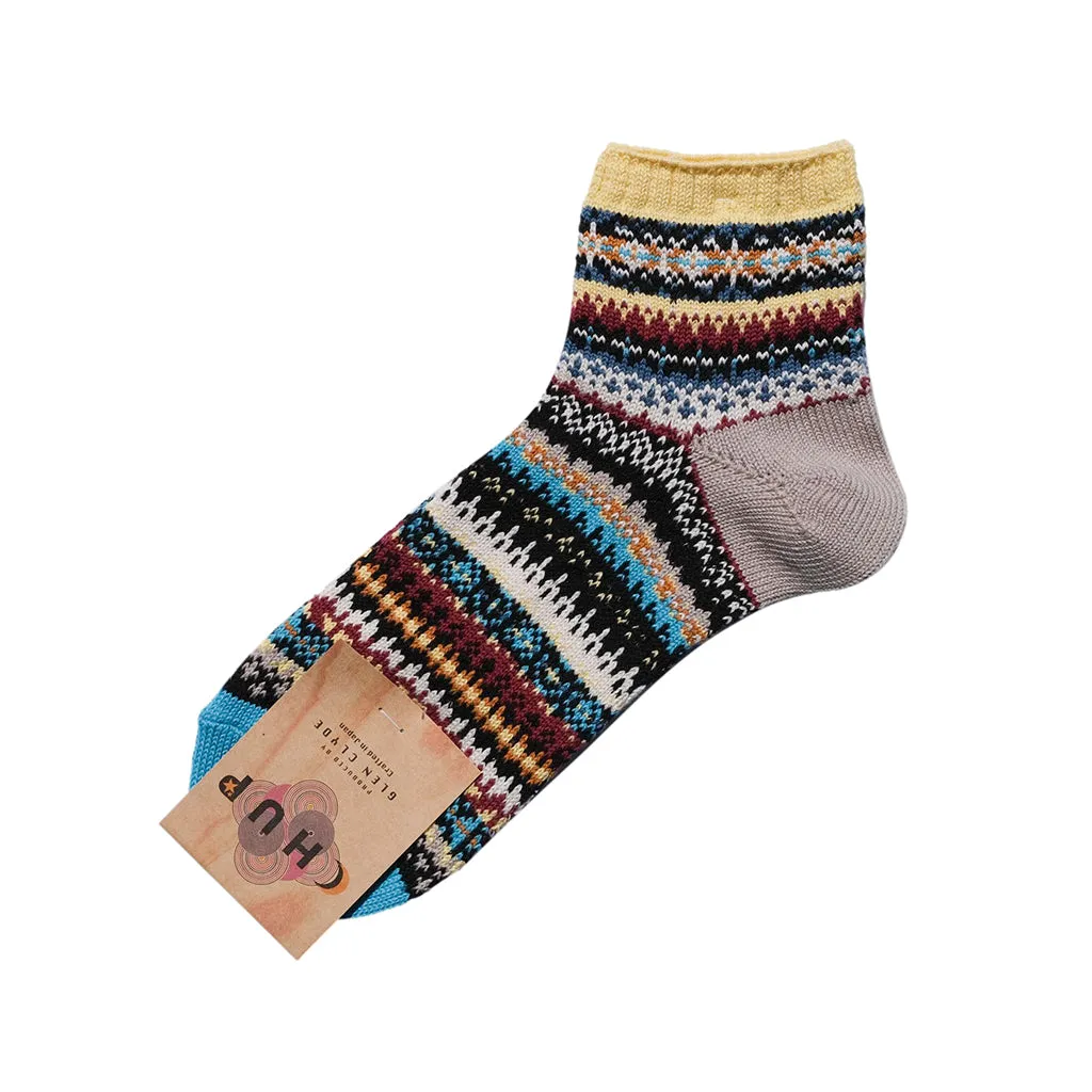 Chup Socks Lake Side (Lemon Yellow) sold by Okayama Denim