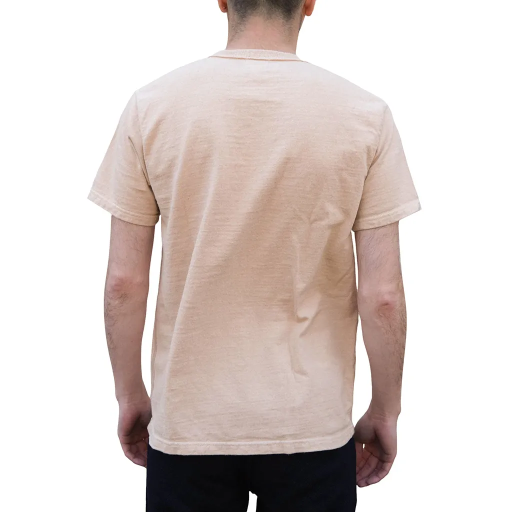 Samurai Jeans SJST-SC02 Organic Cotton Henley (Light Chestnut) sold by Okayama Denim product image thumbnail 2