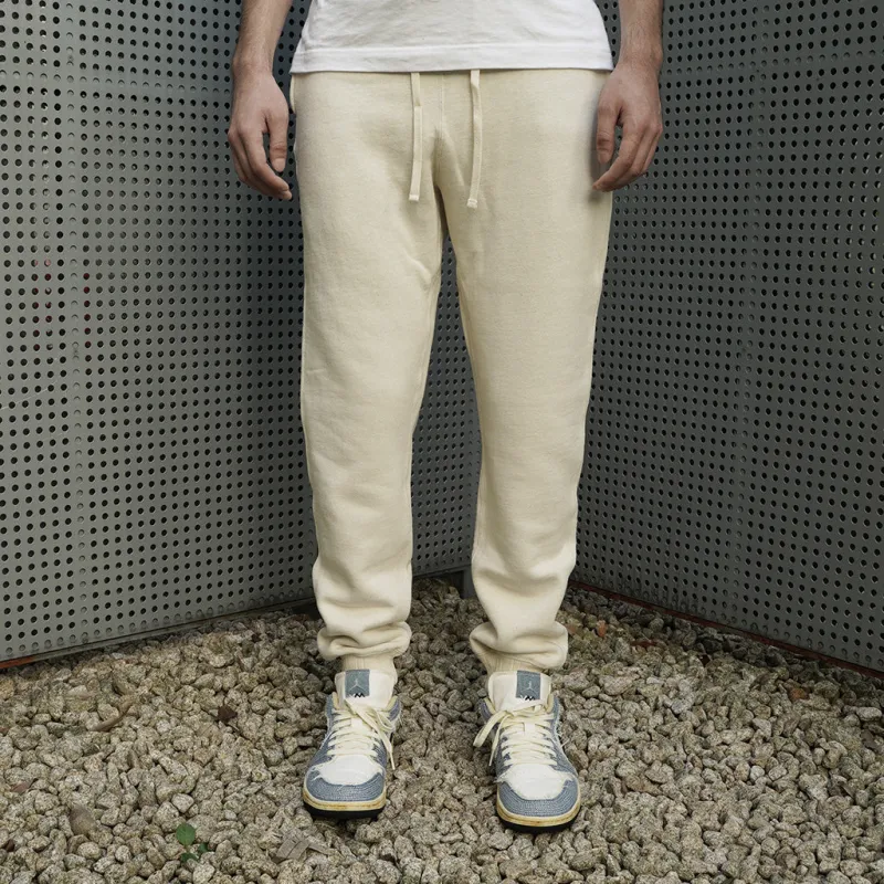 Fullcount Zimbabwean "Mother Cotton" Sweatpants (Ecru) made by Full Count