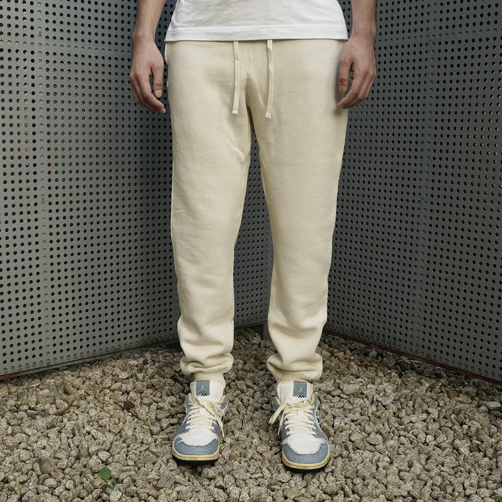 Fullcount Zimbabwean "Mother Cotton" Sweatpants (Ecru) sold by Okayama Denim