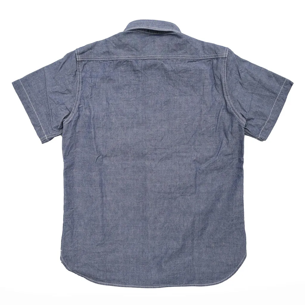 Studio D'Artisan Selvedge Chambray S/S Work Shirt sold by Okayama Denim product image thumbnail 4