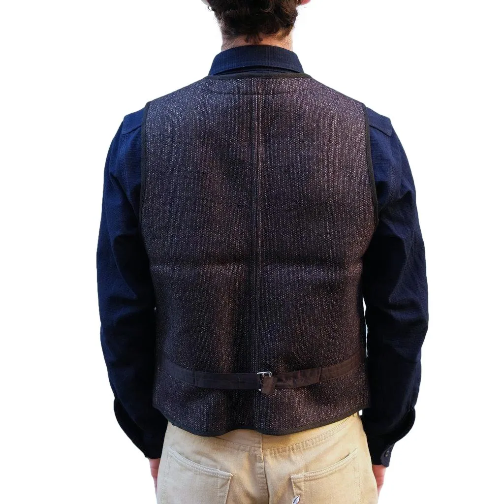 Brown's Beach Early Vest (Navy) sold by Okayama Denim product image thumbnail 4