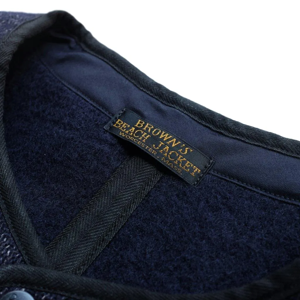 Brown's Beach Early Vest (Navy) sold by Okayama Denim product image thumbnail 5