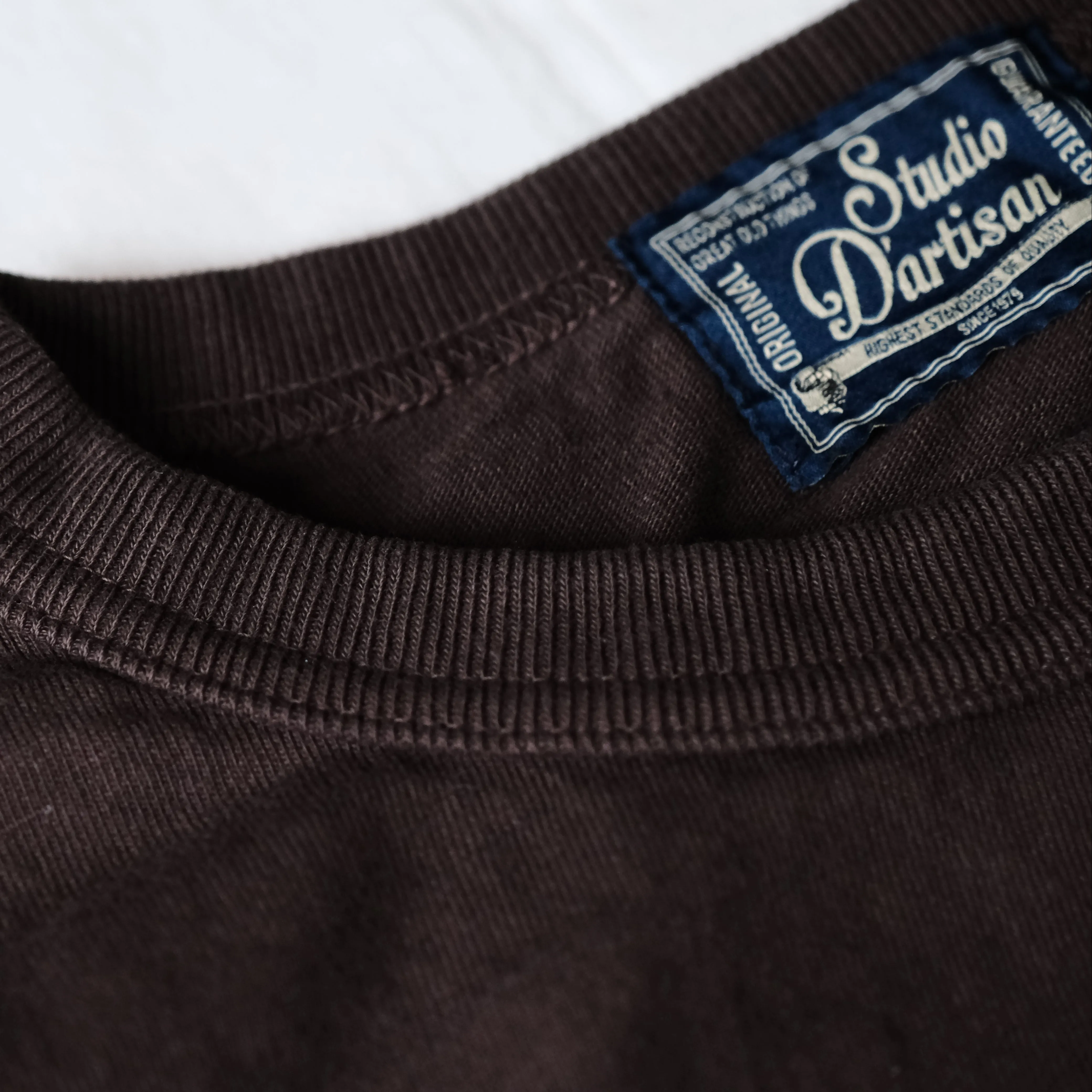 Studio D'Artisan "Ishikawadai" Tee (Charcoal Black) sold by Okayama Denim product image thumbnail 4