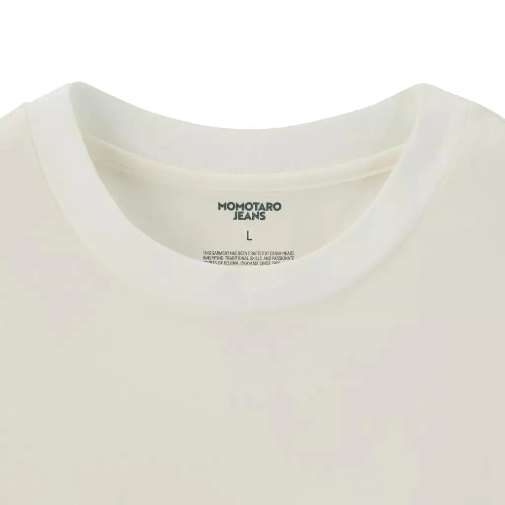 Momotaro Suvin Gold S/S Tee (White) sold by Okayama Denim product image thumbnail 5