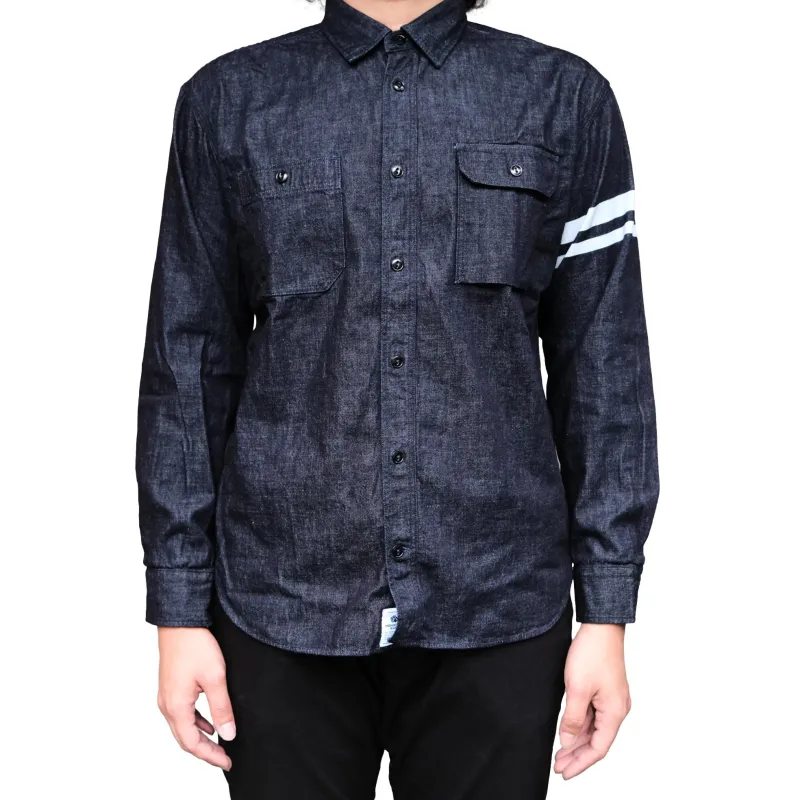 Momotaro 8oz. GTB Selvedge Denim Work Shirt made by Momotaro