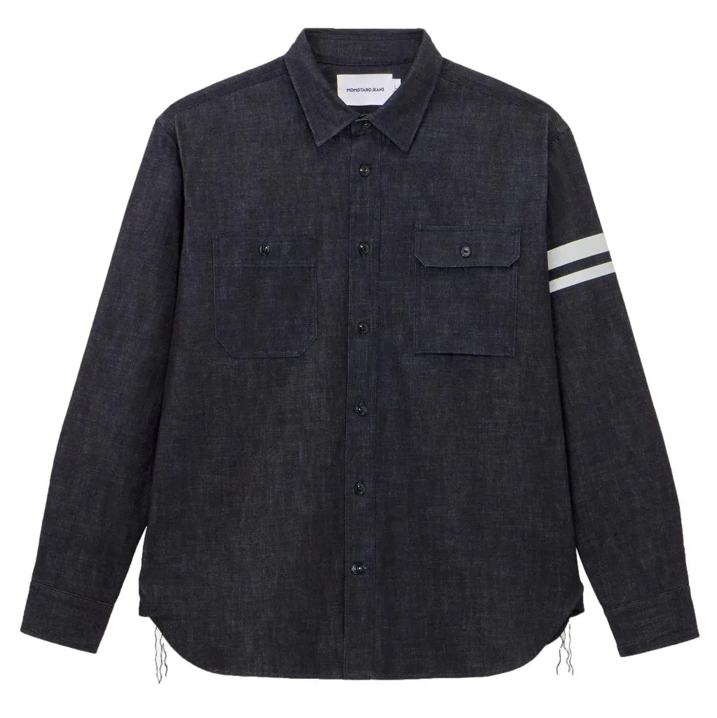 Momotaro 8oz. GTB Selvedge Denim Work Shirt sold by Okayama Denim product image thumbnail 3