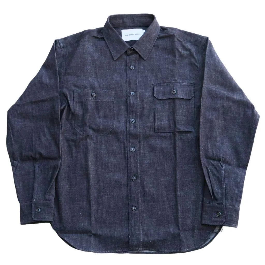Momotaro 8oz. Selvedge Denim Work Shirt sold by Okayama Denim product image thumbnail 2