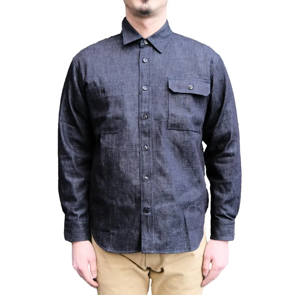 Momotaro 8oz. Selvedge Denim Work Shirt sold by Okayama Denim