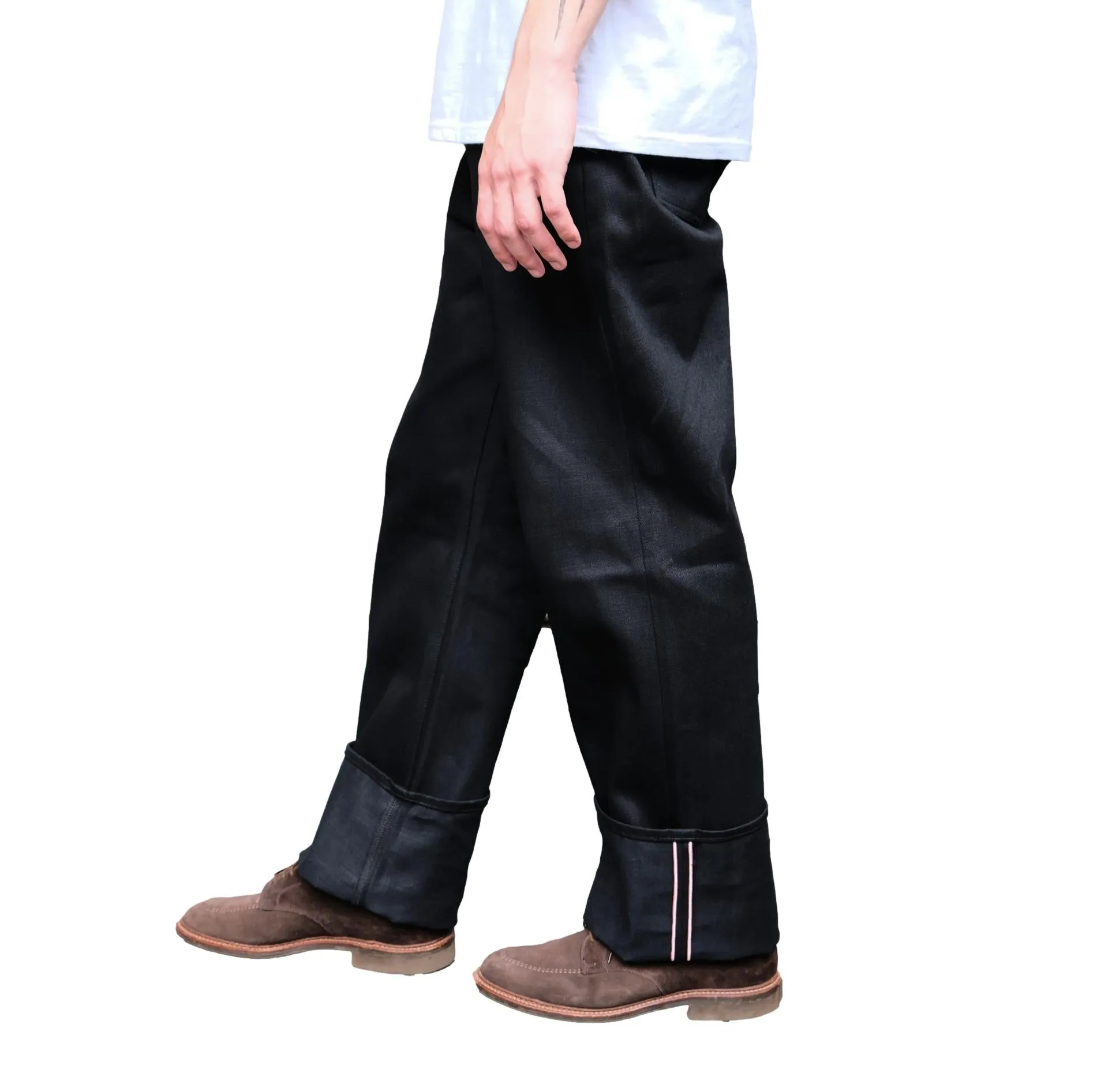 Momotaro "Standard" Black Selvedge Jeans (Wide Straight) sold by Okayama Denim product image thumbnail 2