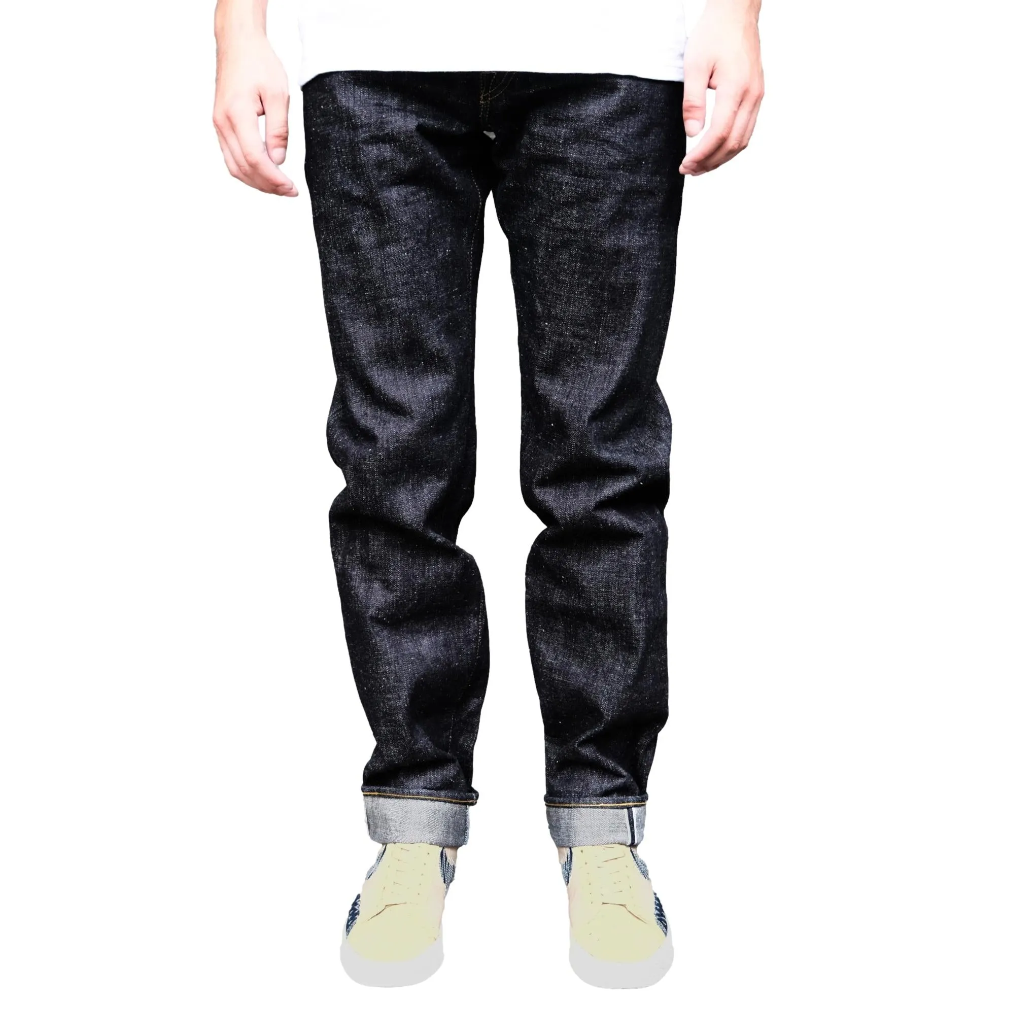 Omoto Denim 0611 15.5oz. Slub x Nep Selvedge Jeans (Regular Straight) sold by Okayama Denim