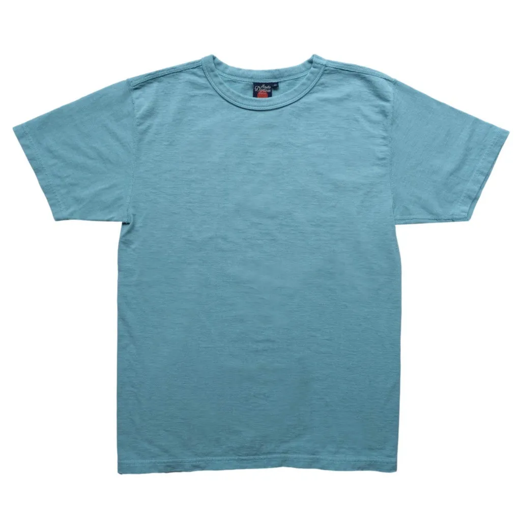 Studio D'Artisan 9913 Loopwheel Tee (Emerald) sold by Okayama Denim product image thumbnail 3