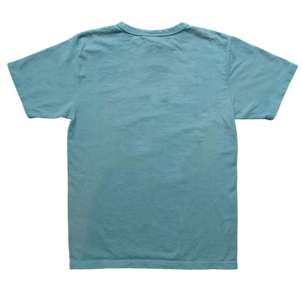 Studio D'Artisan 9913 Loopwheel Tee (Emerald) sold by Okayama Denim product image thumbnail 4
